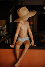 Load image into Gallery viewer, Mon Bikini du Brésil Caleçon Enfant Folia Turquoise
