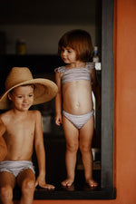 Load image into Gallery viewer, Mon Bikini du Brésil Caleçon Enfant Folia Rayé
