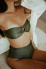 Load image into Gallery viewer, Mon Bikini du Brésil Deux pièces Thaís Vert Kaki
